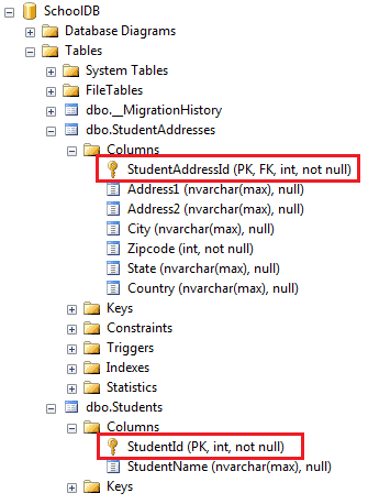 one-to-one relationship in code first